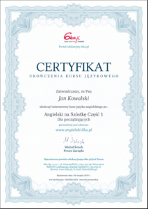 przykladowy certyfikat test